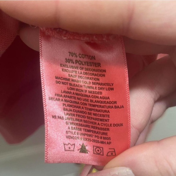 Seaside Oregon Pink Hoodie Sweatshirt - Picture 5 of 5